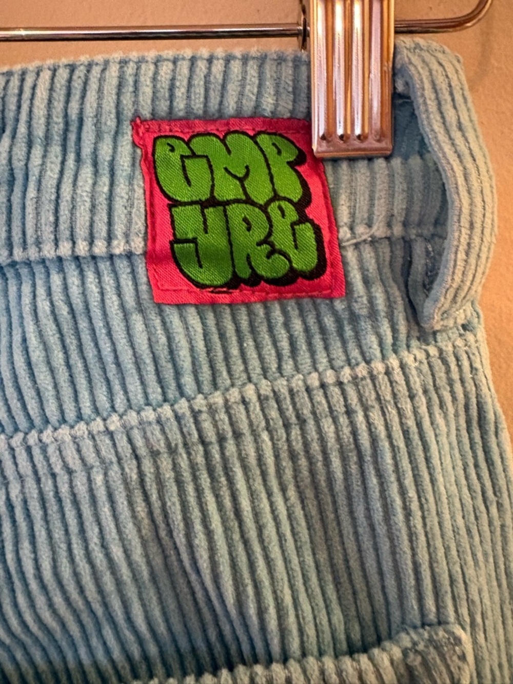 Empyre Tori Blue Corduroy women’s skateboard jeans, Sz 2, fit bigger. - Picture 6 of 12